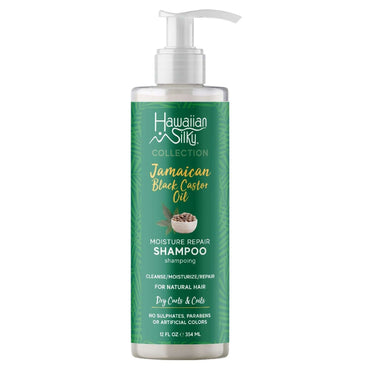 Hawaiian Silky Jamaican Black Castor Oil Moisture Repair Shampoo 12 Oz
