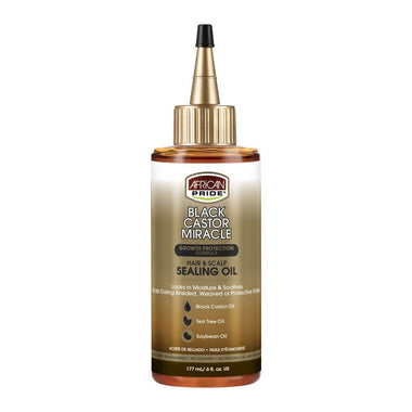 African Pride Afiracn Pride Black Castor Miracle Hair Scalp Sealing Oil 6 Oz