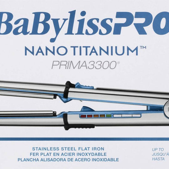 BABYLISSPRO NANO TITANIUM 1.5 INCH PRIMA STAINLESS STEEL FLAT IRON
