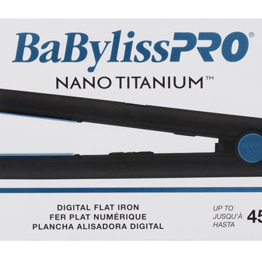BABYLISSPRO NANO TITANIUM LIMITED EDITION BLACK AND BLUE 1 INCH DIGITAL FLAT IRON