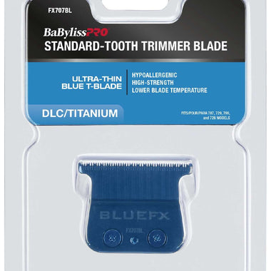 Babylisspro Standard Tooth Trimmer Blade Ultra Thin Blue T-Blade DLC/Titanium
