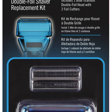 BABYLISSPRO BLUEFX DOUBLE FOIL SHAVER REPLACEMENT FOIL AND CUTTER