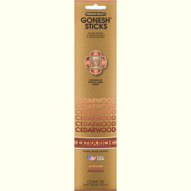 Gonesh Stick Extra Rich Cedarwood 20 Piece