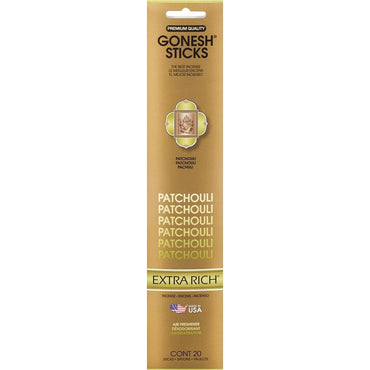 Gonesh Stick Extra Rich Patchouli 20 Piece