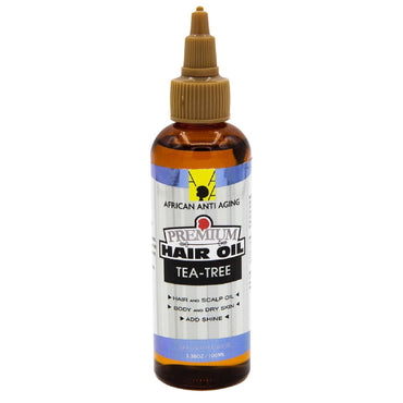 African Anti Aging Premium Hair Oil T-Tree 3.38 Oz