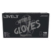 L3Vel3 Nitrile Gloves Liquid Metal Large 100 Piece