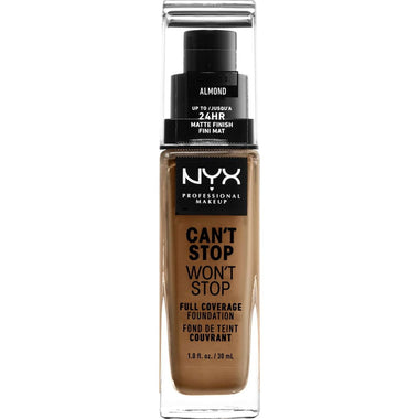 NYX Cant Stop Wont Stop Full Coverage Foundation 15.3 - Almond 1.0 FL Oz