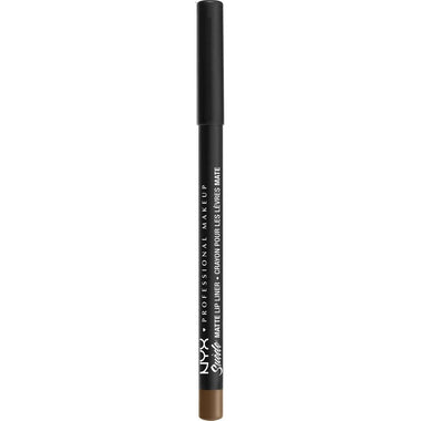 NYX Suede Matte Lip Liner 22 Downtown Beauty on white background