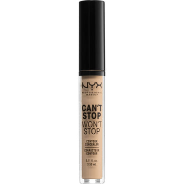 NYX  Cant Stop Wont Stop Contour Concealer 7 - Natural 0.11 Fl Oz