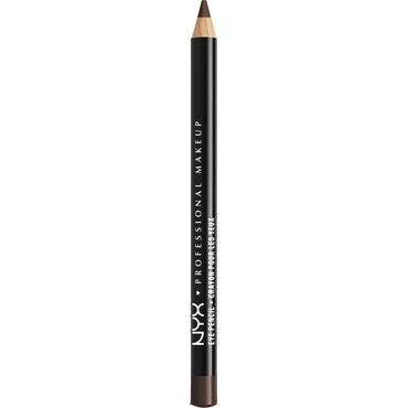 NYX Slim Eye Pencil 931 Black Brown on white background