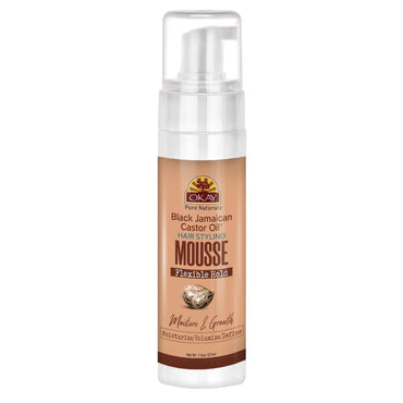 Okay Black Jamaican Castor Oil Hair Styling Mousse 7.5 Oz
