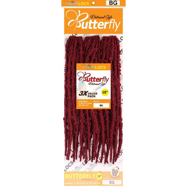 Synthetic Queen B 3X Butterfly Lcos 18Inch Color Burgundy