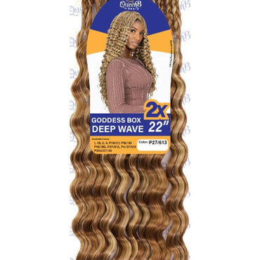 SYNTHETIC GODDESS BOX BRAID DEEP WAVE 22-P27/613