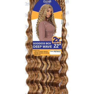 SYNTHETIC GODDESS BOX BRAID DEEP WAVE 22-P27/613