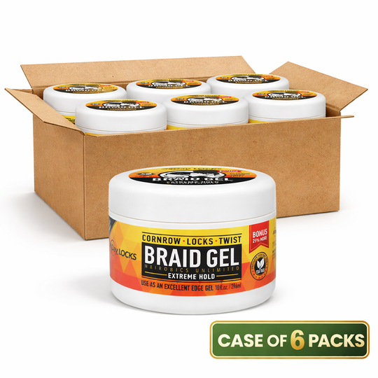 All Day Locks Braid Gel Bonus Size - 6 piece case