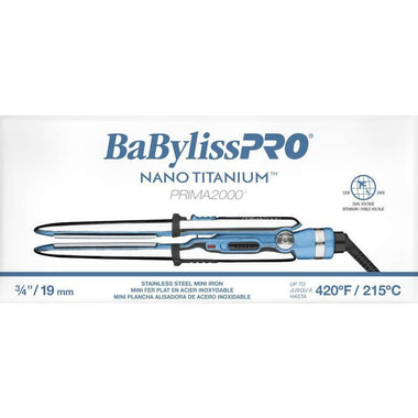 Babylisspro Nano Titanium Prima2000 Stainless Steel Mini Iron