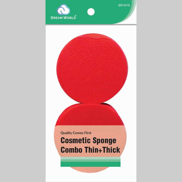 Brittny Cosemtic Sponge Rubber Red 2-Piece Pack