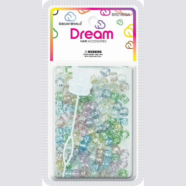 Chloe Bead 2100 Rnd Glitter Clear Assort