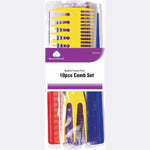 Brittny 10-Piece Comb Set  Assorted