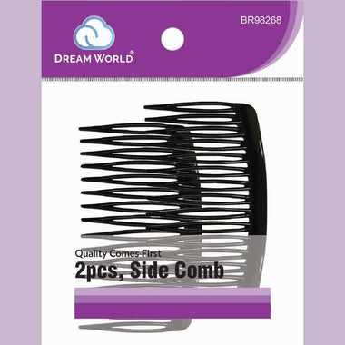 Brittny Comb Side 2Pcs Bk