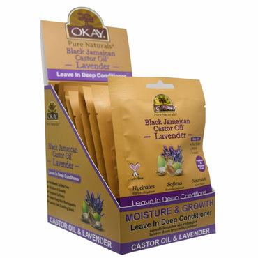 Okay Black Jamaican Castor Oil  Lavender Leave In Conditioner
